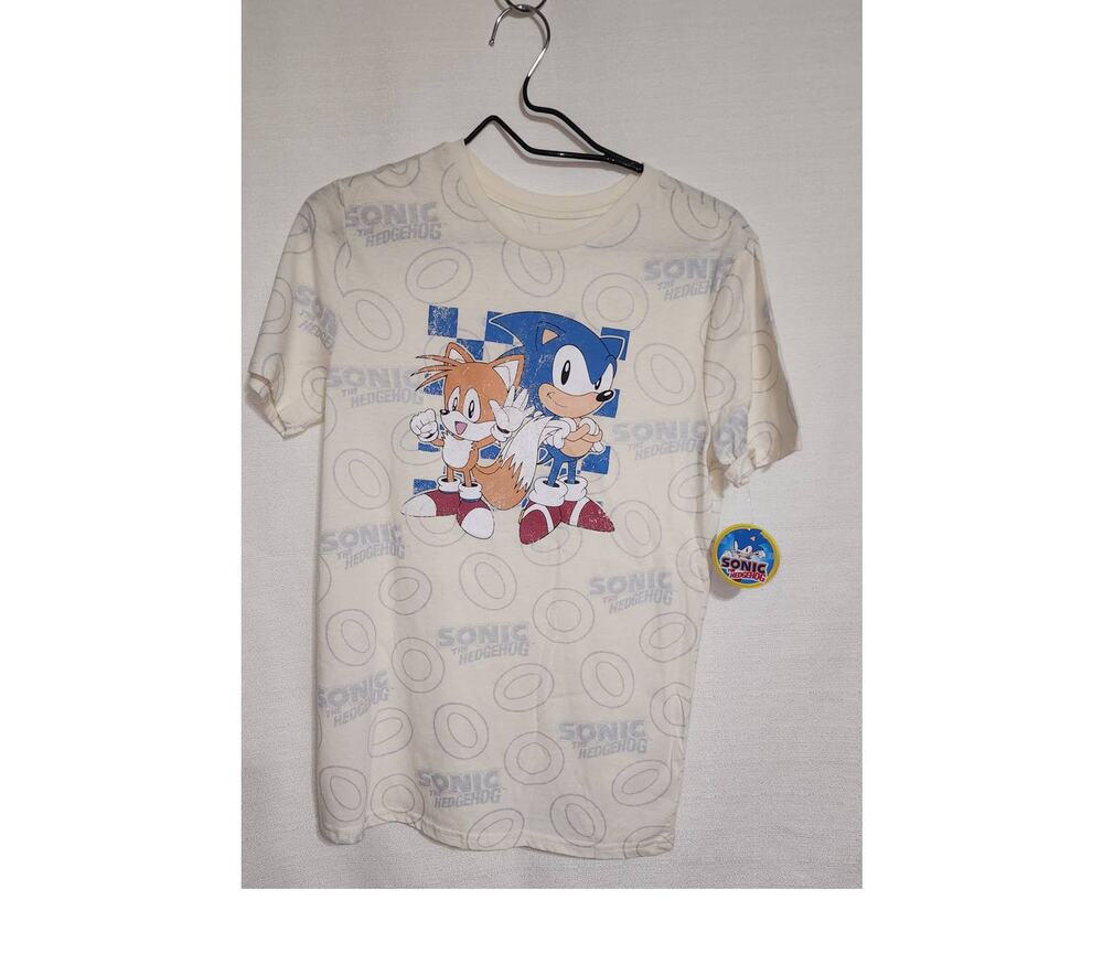 sonic the hedgehog shirt faded graphic size XL boys